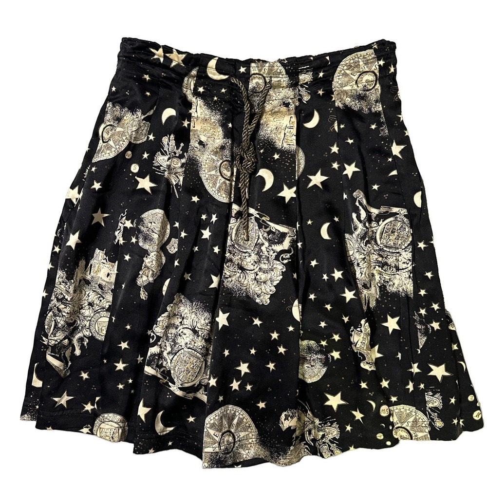 RARE VTG P.K. MUI  Weekends Couture! 80's -100% Silk Hong Kong Short Skirt  Sz 8